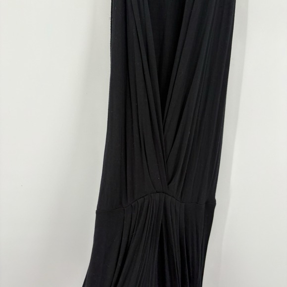 Urban Zen Donna Karan Jumpsuit Large Artsy Lagenlook Luxury Draped Jersey Plunge - Picture 4 of 8